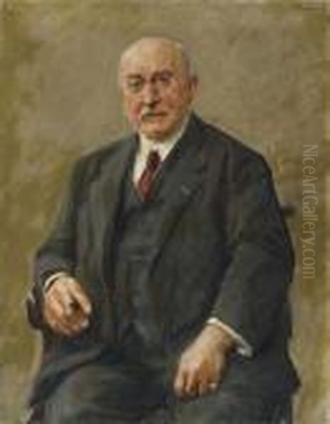 Regierungs-baumeisteradolph Schiller Oil Painting by Max Liebermann