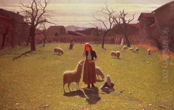 Deluded Hopes Oil Painting by Giuseppe Pellizza da Volpedo