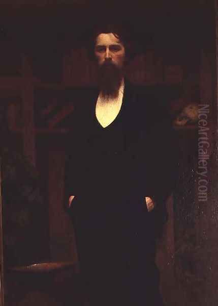 Self Portrait, 1899 Oil Painting by Giuseppe Pellizza da Volpedo