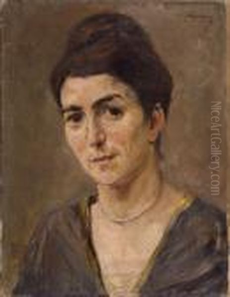 Bildnis Cacilie Markus Oil Painting by Max Liebermann