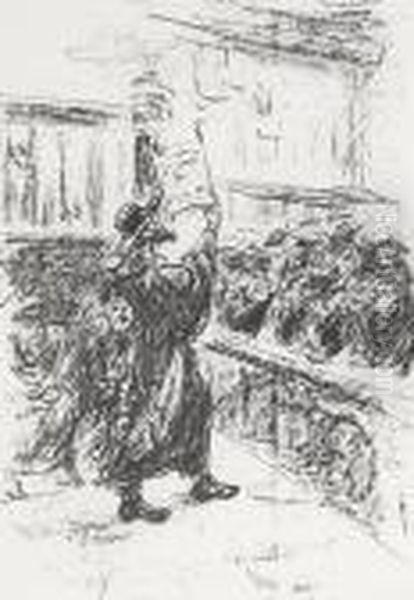 In Der Synagoge Oil Painting by Max Liebermann