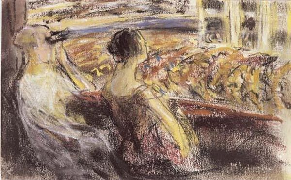 An Der Oper Oil Painting by Max Liebermann