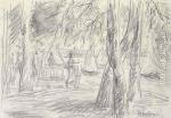 Am Wannsee Oil Painting by Max Liebermann