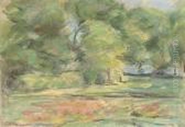 Gartenansicht In Wannsee Nach Nordosten Oil Painting by Max Liebermann