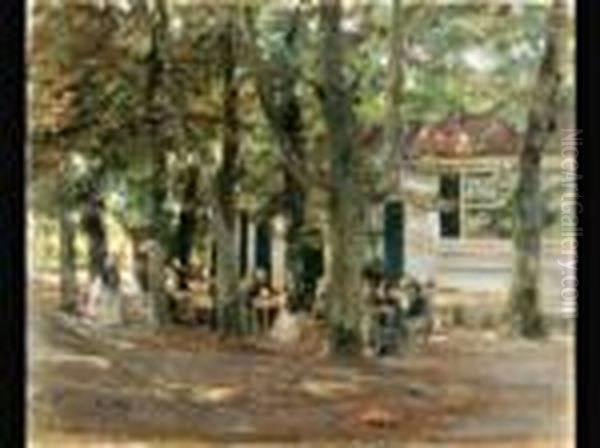 Wirtshaus In Overveen Oil Painting by Max Liebermann