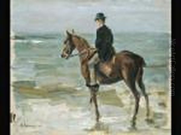 Reiter Am Meer Nach Links Oil Painting by Max Liebermann