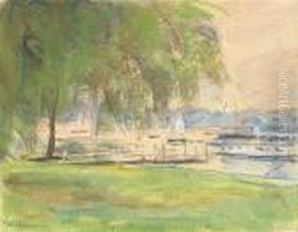 Garten Am Wannsee Oil Painting by Max Liebermann