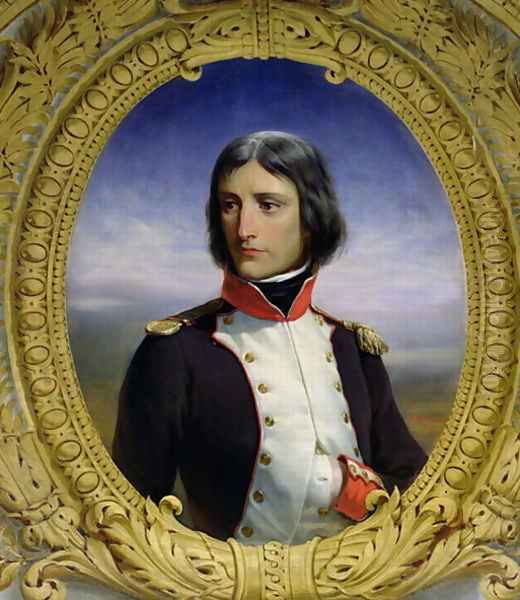 Napoleon Bonaparte 1769-1821 as Lieutenant Colonel of the 1st Battalion of Corsica, 1834 Oil Painting by Felix Philippoteaux