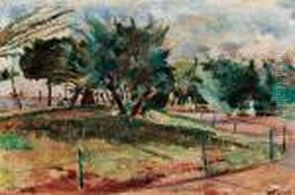 Giardini All'ardenza-1932 Ca. Oil Painting by Ulvi Liegi