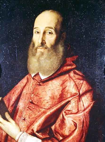 Cardinal Antoine Perronot de Granvelle 1517-86 Oil Painting by Scipione Pulzone