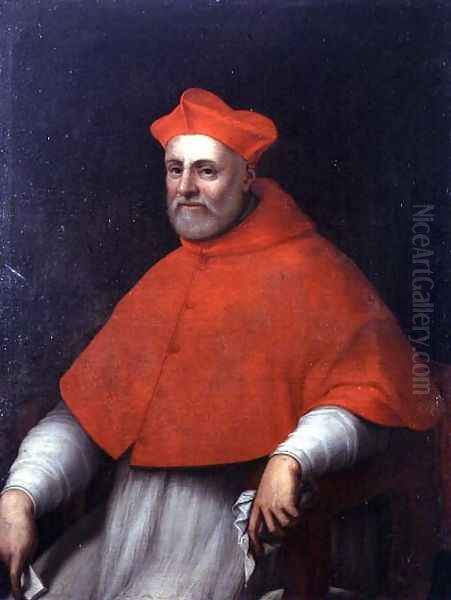 Portrait of a cardinal Oil Painting by Scipione Pulzone