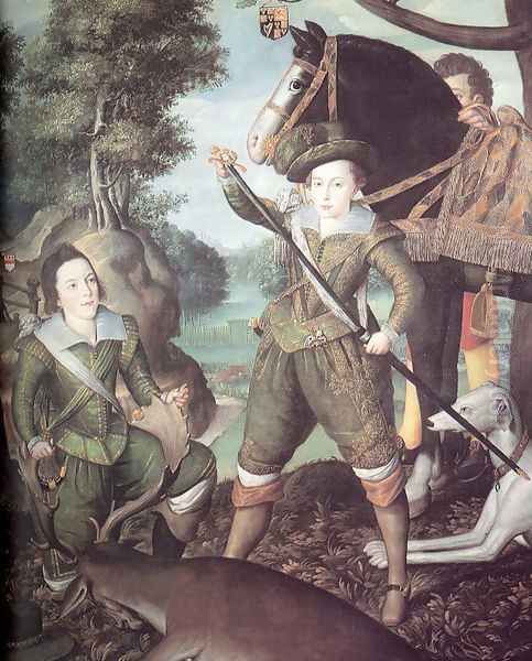 Henry, Prince of Wales, in the Hunting Field 1606-07 Oil Painting by Robert Peake