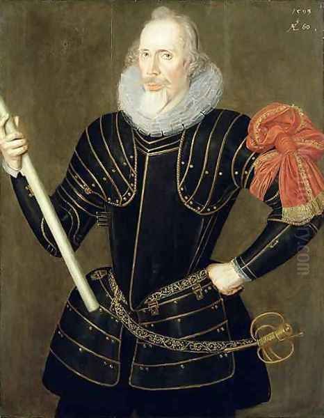 Portrait of a Man, 1593 Oil Painting by Robert Peake