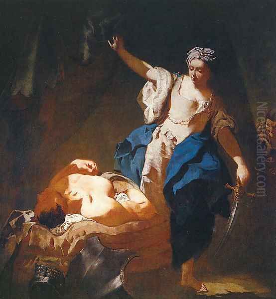 Judith and Holofernes 1745 Oil Painting by Giovanni Battista Piazzetta