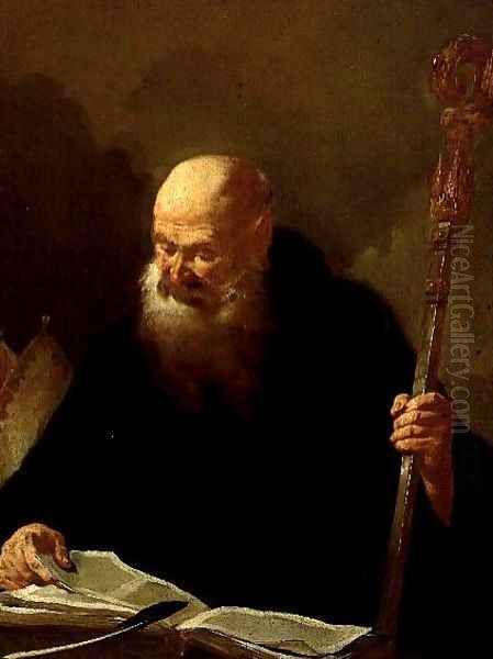 St Benedict Oil Painting by Giovanni Battista Piazzetta