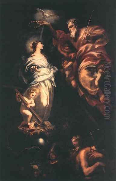 Immaculate Conception 1683 Oil Painting by Domenico Piola