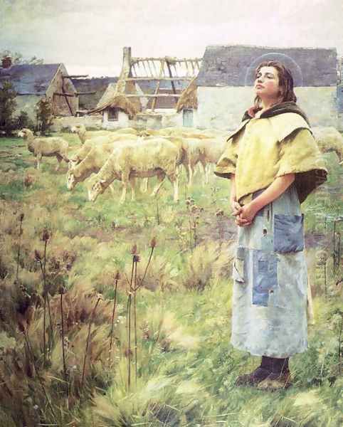 Sainte Genevieve 1887 Oil Painting by Charles Sprague Pearce