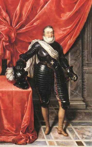 Henry IV, King of France in Armour Oil Painting by Frans Pourbus the younger