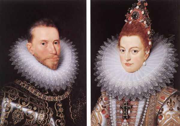 Archdukes Albert and Isabella Oil Painting by Frans Pourbus the younger