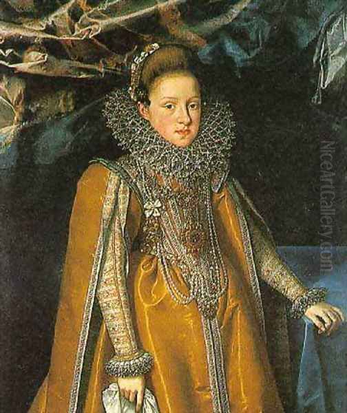 Portrait of Maria Magdalena of Austria 1603-04 Oil Painting by Frans Pourbus the younger