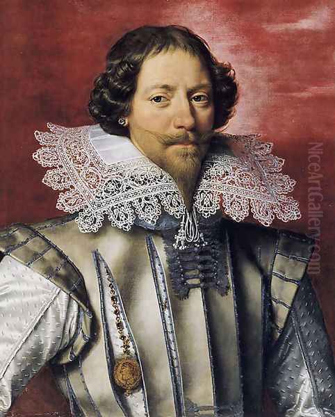 Portrait of a Frenchman 1610-22 Oil Painting by Frans Pourbus the younger