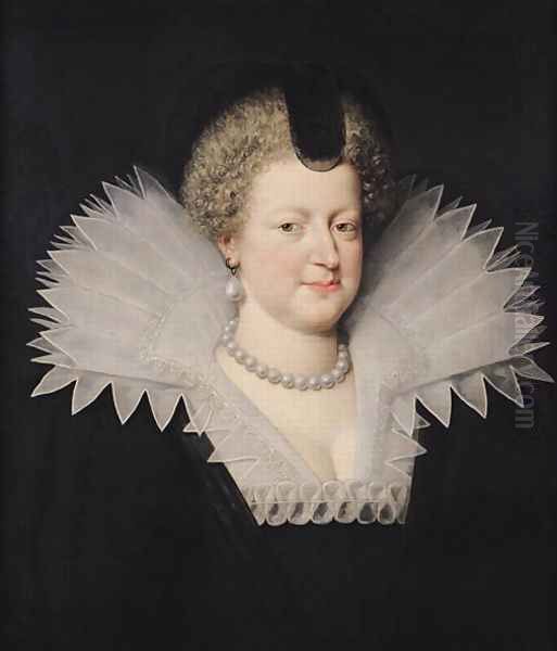 Marie de Medici 1573-1642 Oil Painting by Frans Pourbus the younger