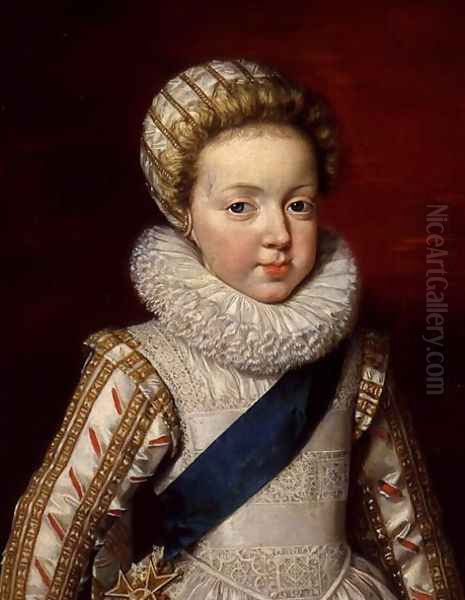 Gaston dOrleans 1608-60 as a Child Oil Painting by Frans Pourbus the younger