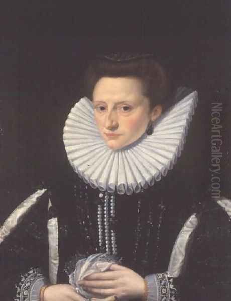 Portrait of a Noble Lady Oil Painting by Frans Pourbus the younger