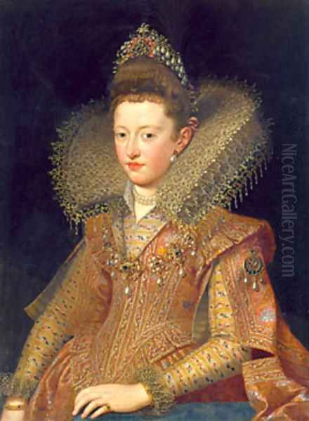 Margherita Gonzaga Princess of Mantua Oil Painting by Frans Pourbus the younger