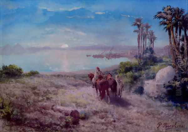 Moonlight on the Nile Oil Painting by Paul Pascal