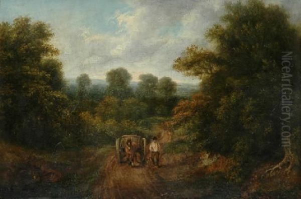 English Landscape Oil Painting by John Linnell