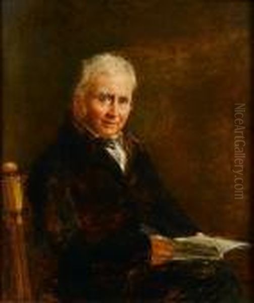 Portrait Of Professor Mylne Oil Painting by John Linnell