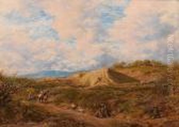 Redhill Common, Surrey Oil Painting by John Linnell