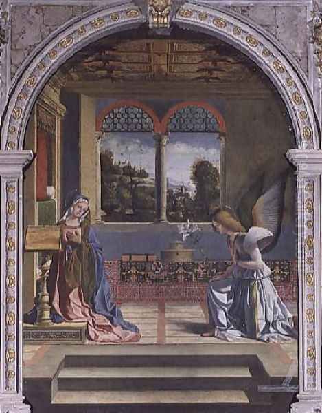 Annunciation Oil Painting by Andrea Previtali