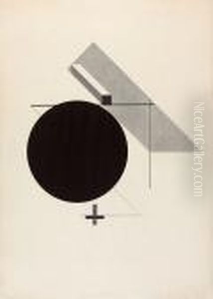 Proun Iv - Blatt 4 Der I. Kestnermappe, Proun Oil Painting by Eliezer Markowich Lissitzky