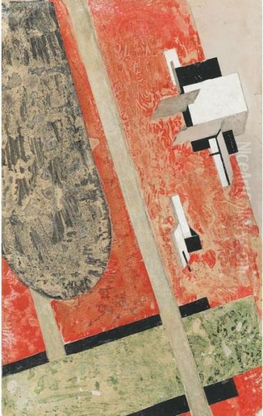 Composition Oil Painting by Eliezer Markowich Lissitzky