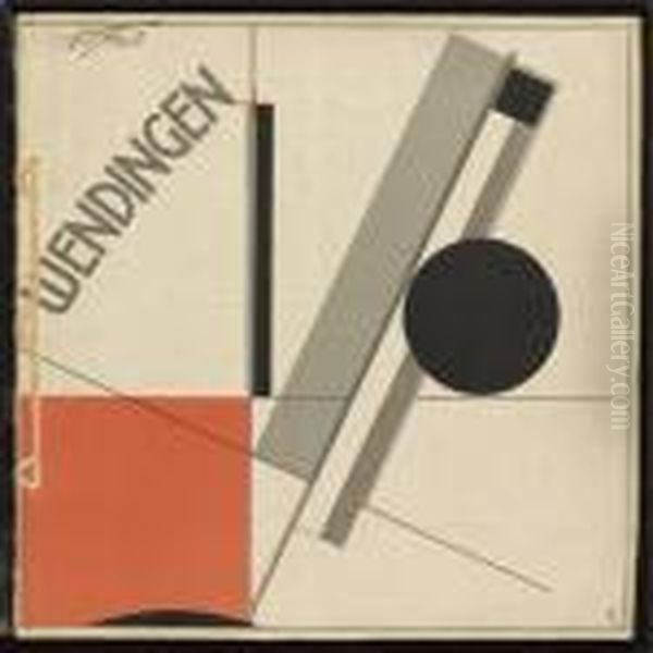 Vol. 4, No. 11, 1921. Amsterdam: De Hooge Brug, 1921 Oil Painting by Eliezer Markowich Lissitzky