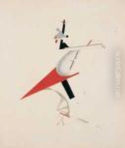 Zankstifter Oil Painting by Eliezer Markowich Lissitzky