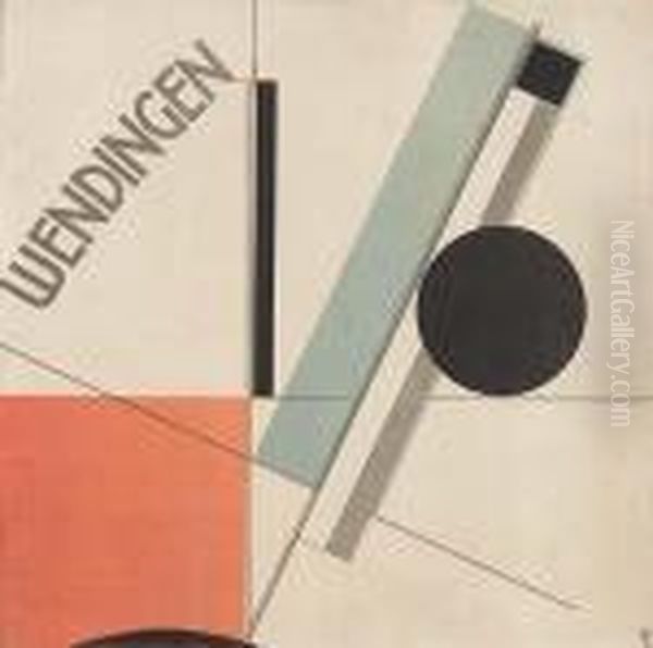 Wendingen (cover)>. Oil Painting by Eliezer Markowich Lissitzky