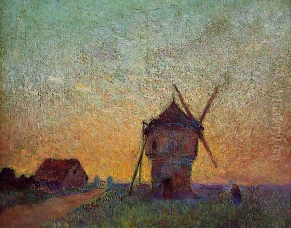 The Mill Oil Painting by Ferdinand Loyen Du Puigaudeau