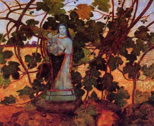 The Virgin with Fig Tree Oil Painting by Ferdinand Loyen Du Puigaudeau