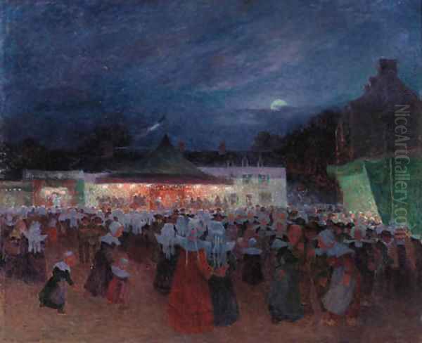 Le manege nocturne Oil Painting by Ferdinand Loyen Du Puigaudeau