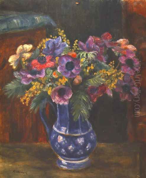 Bouquet of Flowers Oil Painting by Jozef Pankiewicz