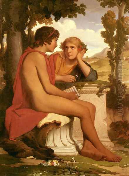 Daphnis Et Chloe (Daphnis and Cloe) Oil Painting by Dominique Louis Papety