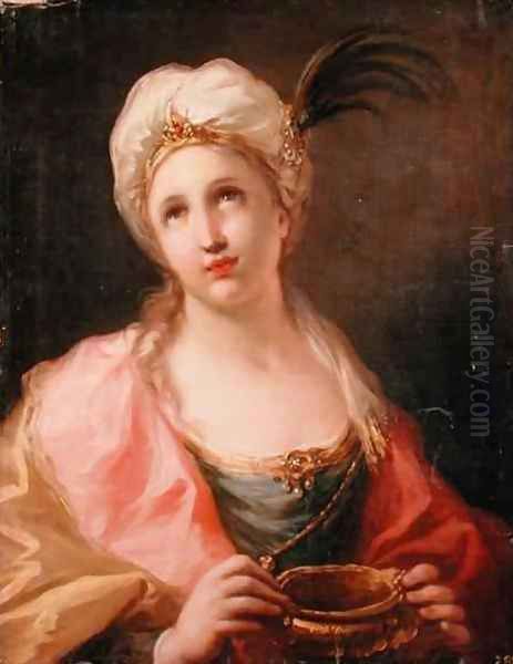 Artemisia Oil Painting by Giovanni Antonio Pellegrini