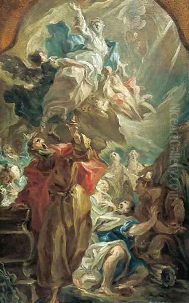 The Assumption of the Virgin Oil Painting by Giovanni Antonio Pellegrini