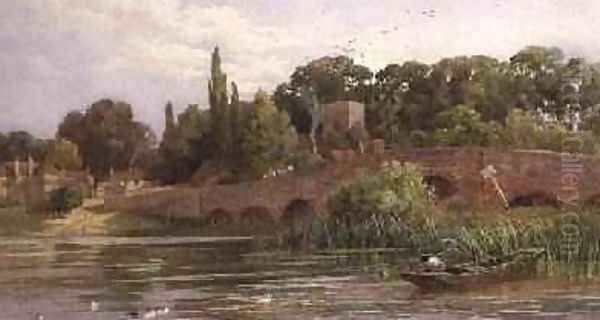 Sonning on the Thames, 1871 Oil Painting by Harry Sutton Palmer