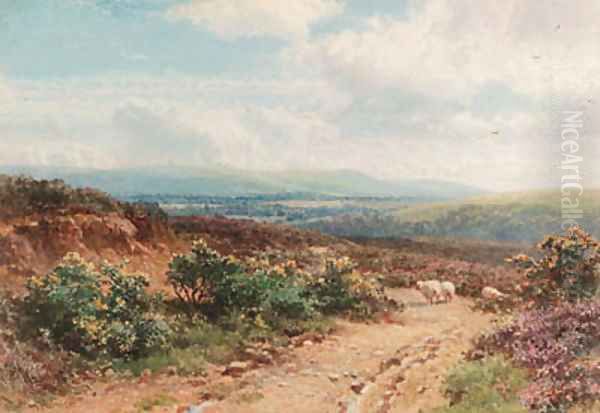 A view near Midhurst, Sussex Oil Painting by Harry Sutton Palmer