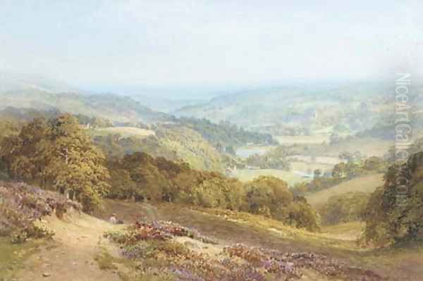 The Wye Valley Oil Painting by Harry Sutton Palmer