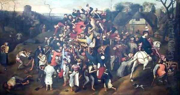 The Wine of St Martin Oil Painting by Follower of Pieter the Elder Bruegel